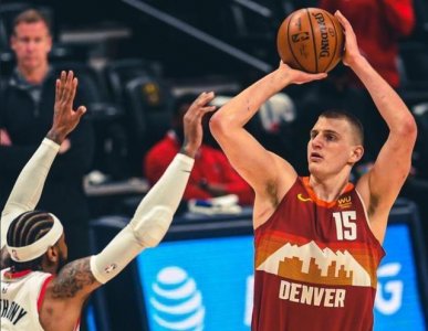 ​约基奇38+8掘金大胜开拓者,甜瓜已成过去式,丹佛只有一个15号