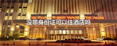 ​出门没有带身份证怎么住酒店 没带身份证可以去酒店住吗