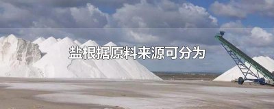 ​盐根据原料来源可分为