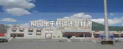 ​柳园属于新疆还是甘肃