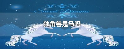 ​独角兽是马吗