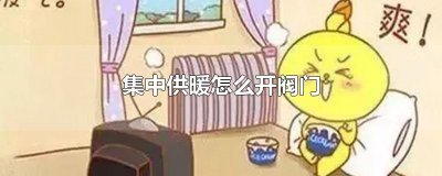 ​集中供暖怎么开阀门